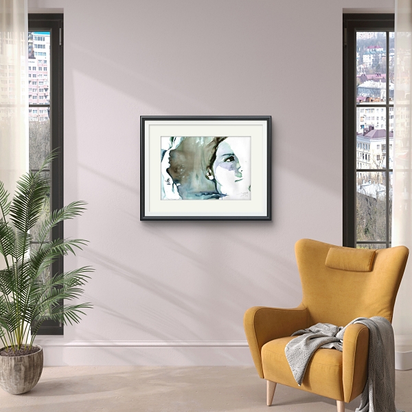 Example of a Nagla Ezzat drawing in a private room 