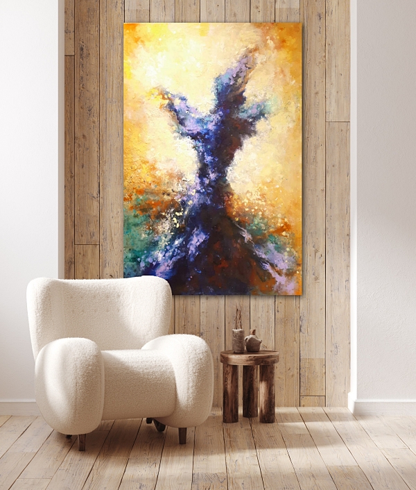 Example of a Sherine Tolba painting in a private room